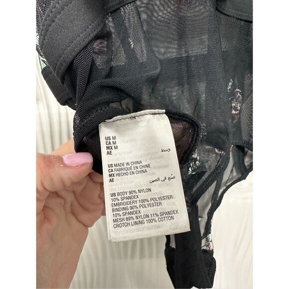 NWT I.N.C. International Concepts Women's Floral Lace Lingerie Bodysuit - Medium - Picture 7 of 12